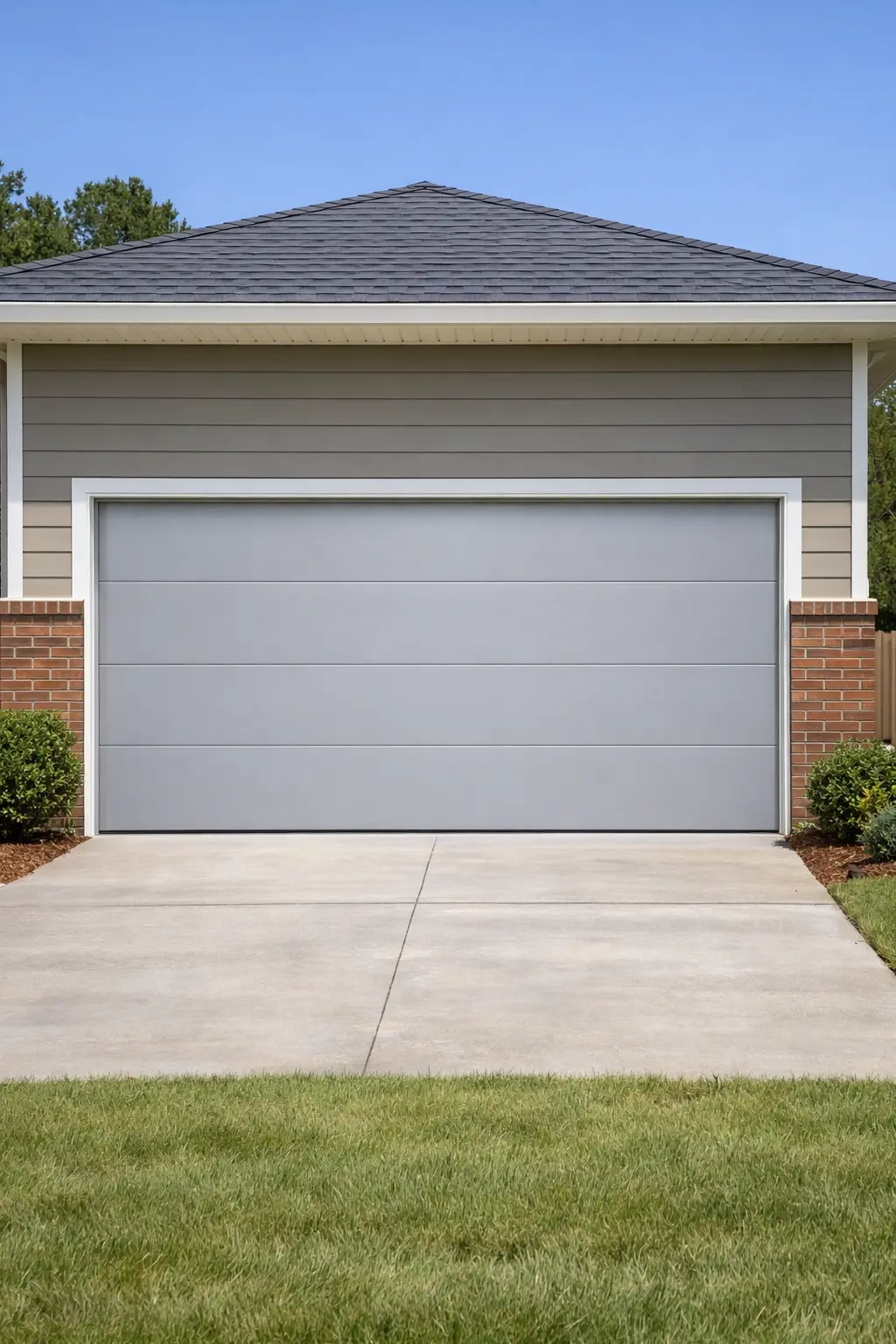 New garage door installation completed on residential home in Tallahassee